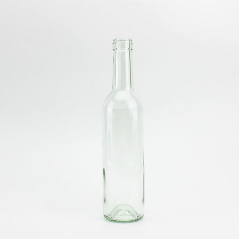 High Grade Bordeaux 500ML Transparent Clear Wine Glass Bottle