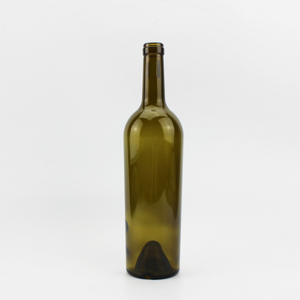 Classic Glass 750ml Wine Bottle Dark Green For Sale