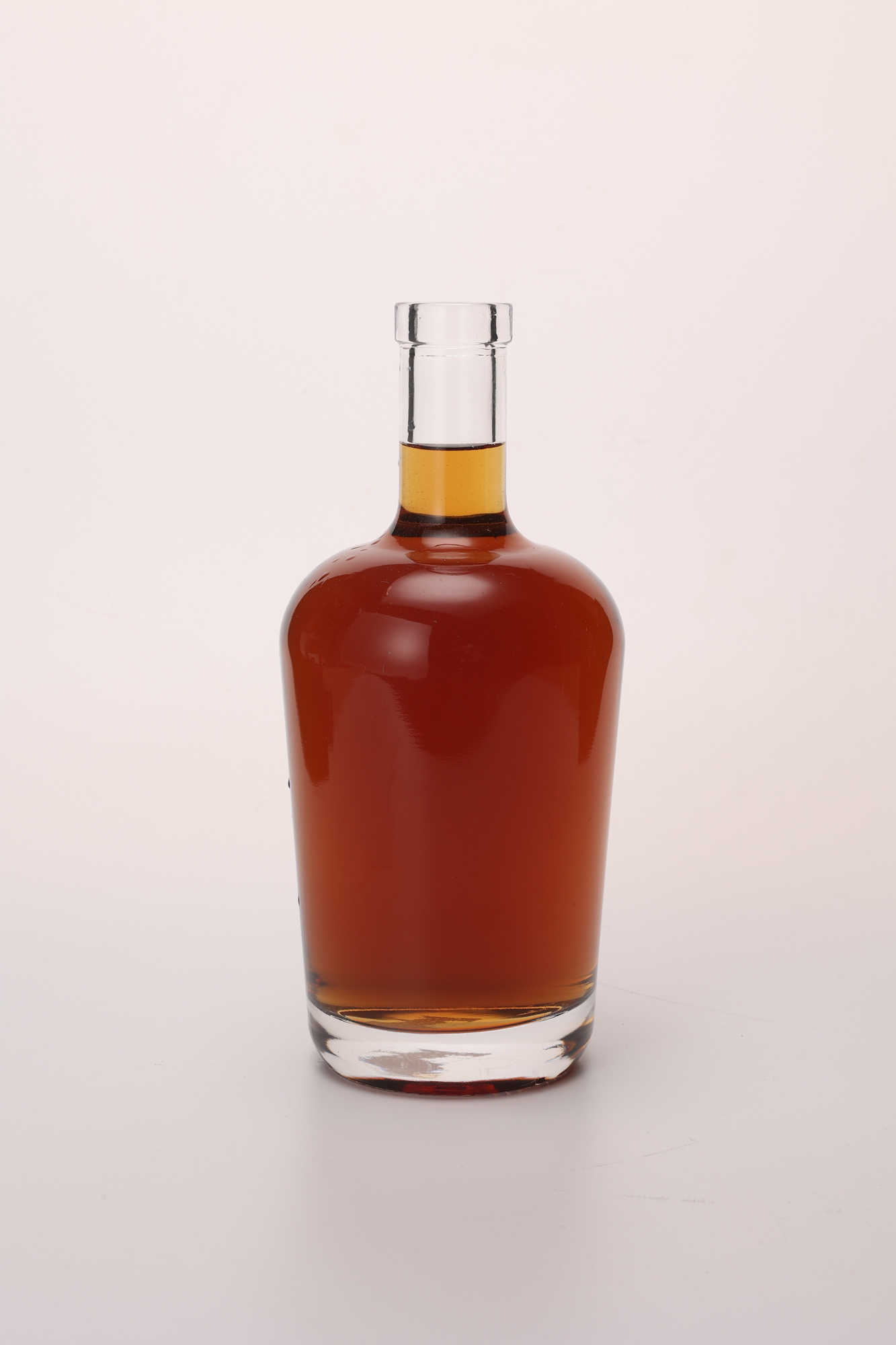 Custom Glass Liquor Wine Whisky Vodka Tequila Bottle With Cork 