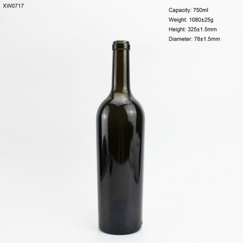 750ml Cork Top Wine Bottle Glass In Stock