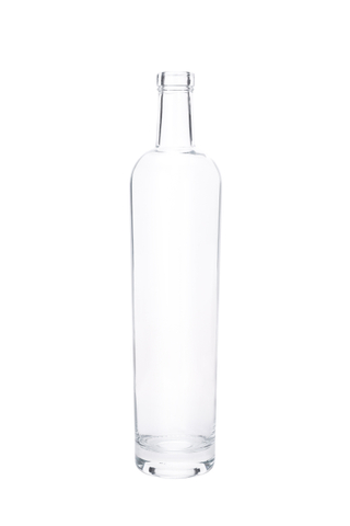 Stocked 375ml Clear Empty Custom Glass Bottle for Vodka Liquor Wine with Cork