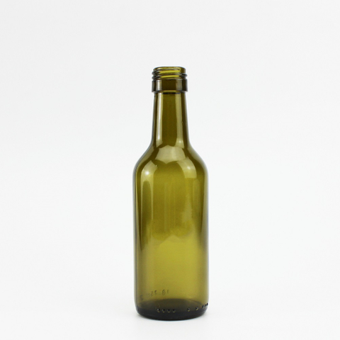 187ml Screw Top Dark Green Wine Glass Bottle In Stock