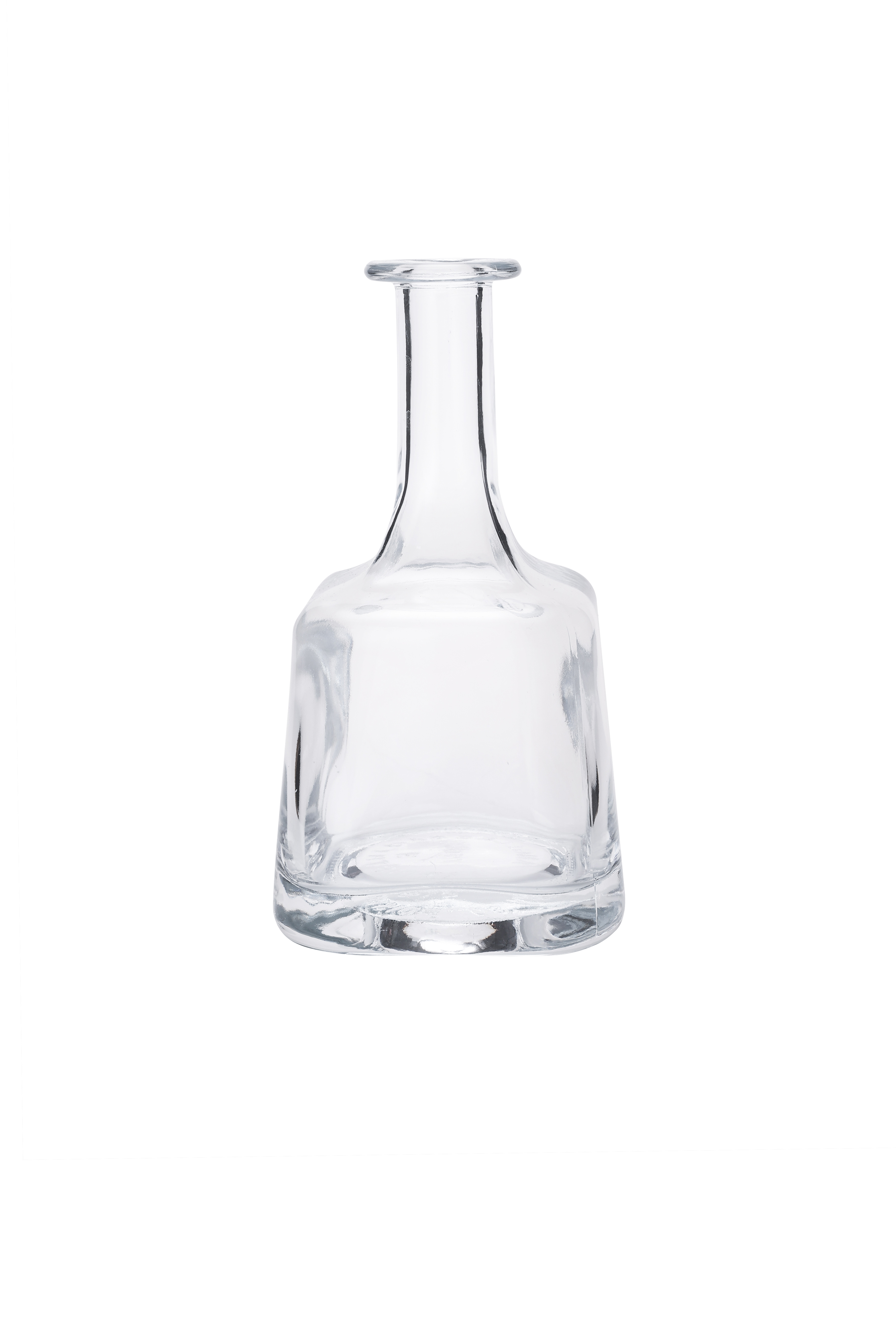 Heavy Base Empty Clear Glass Vodka Whiskey Bottles 375ml 500ml Super Flint Glass Liquor Spirit Bottles With T Cork