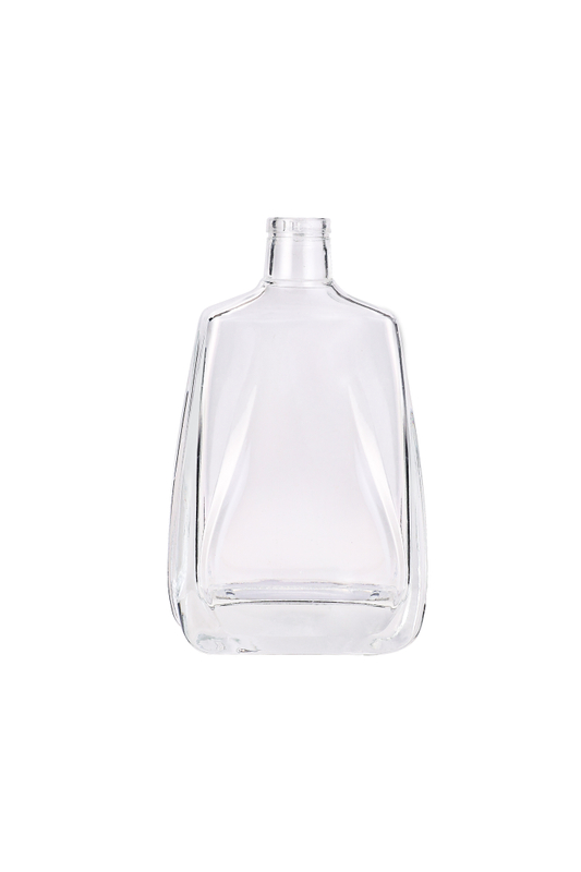 Custom 200Ml 375Ml 500Ml 750Ml 1000Ml Transparent Round Empty Flint Glass Liquor Wine Whisky Vodka Tequila Bottle