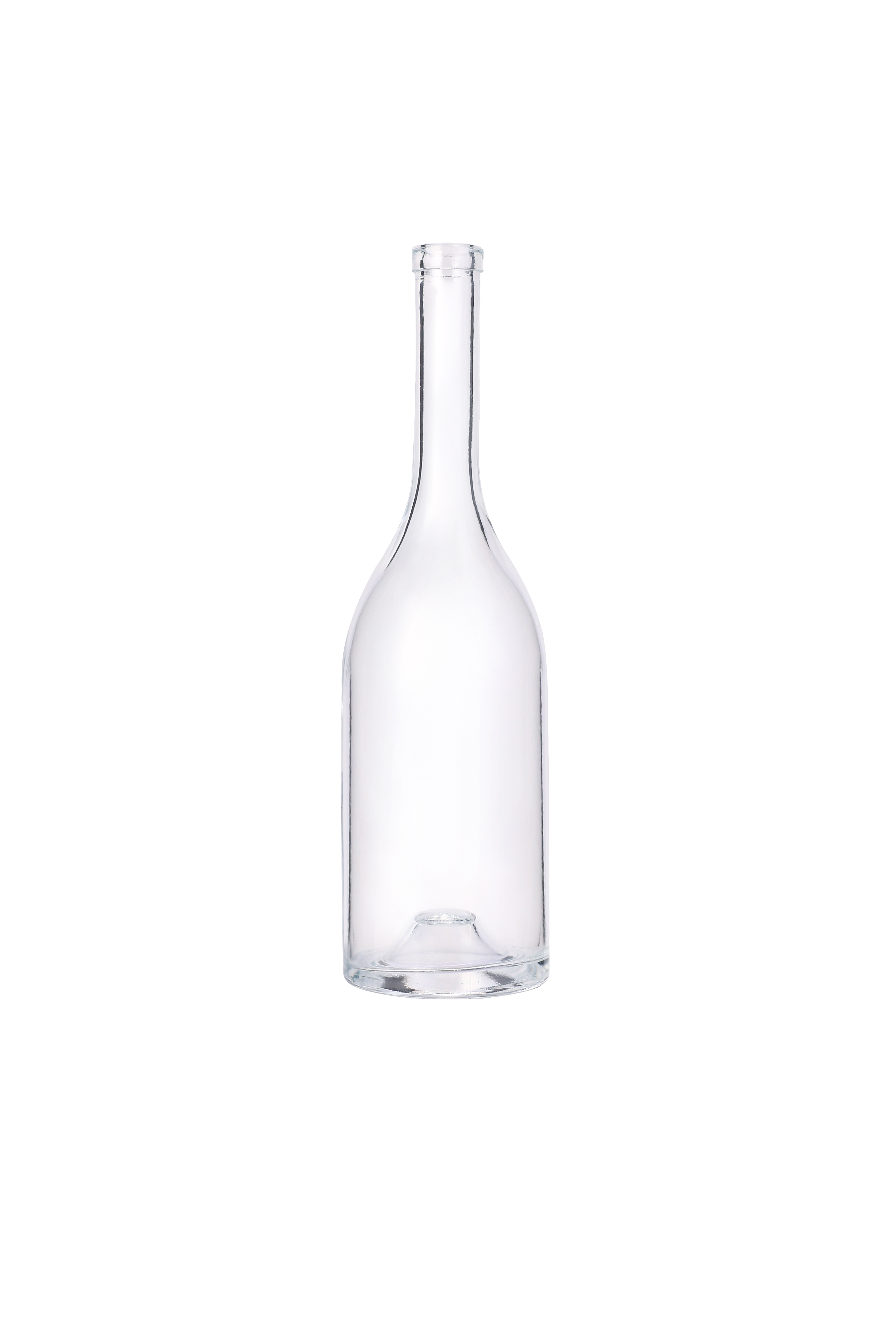 Wholesale Glass Wine Bottle White Transparent Whiskey Empty Bottle 