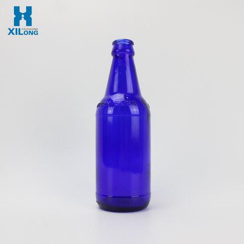 Wholesale Blue Material 500ML Beer Bottle