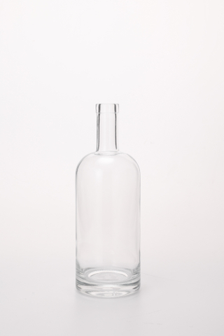 Wholesale High Quality Custom Whiskey Glass Bottle Cork 500ml 750ml 1000ml Liquor Empty Glass Bottle for Whiskey