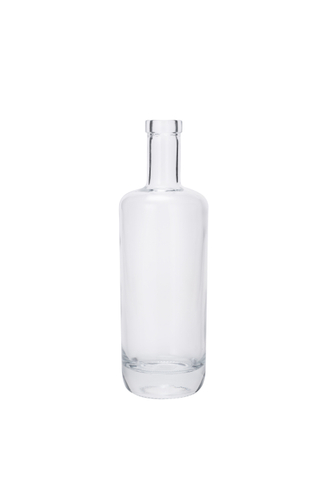 Vodka Glass Bottle Gin with Screw Cork Mouth