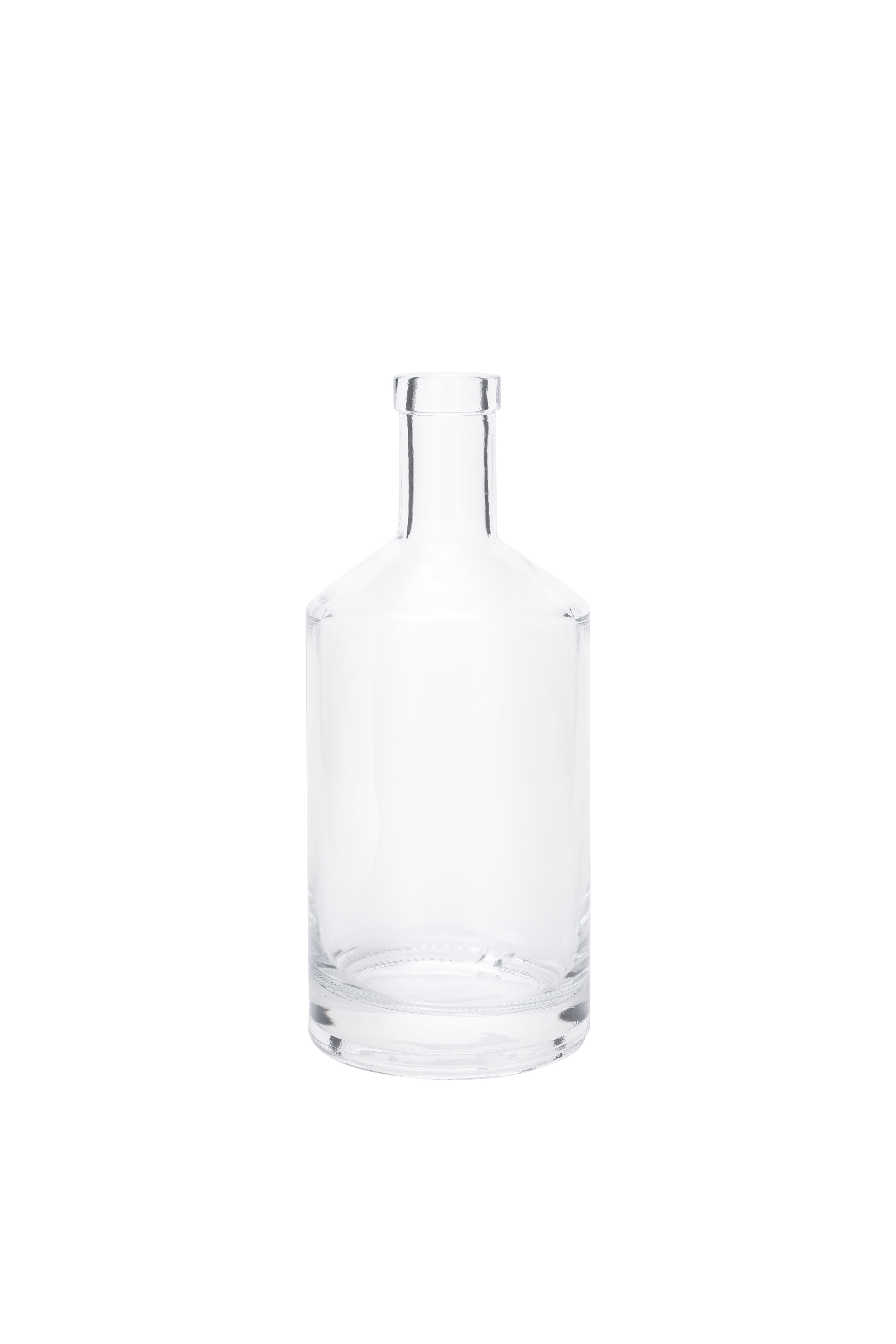 750ml Metal Labels Rum Whiskey Vodka Liquor Glass Bottle